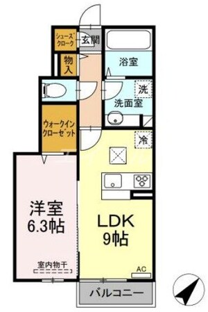 サンライズ吉岡の物件間取画像